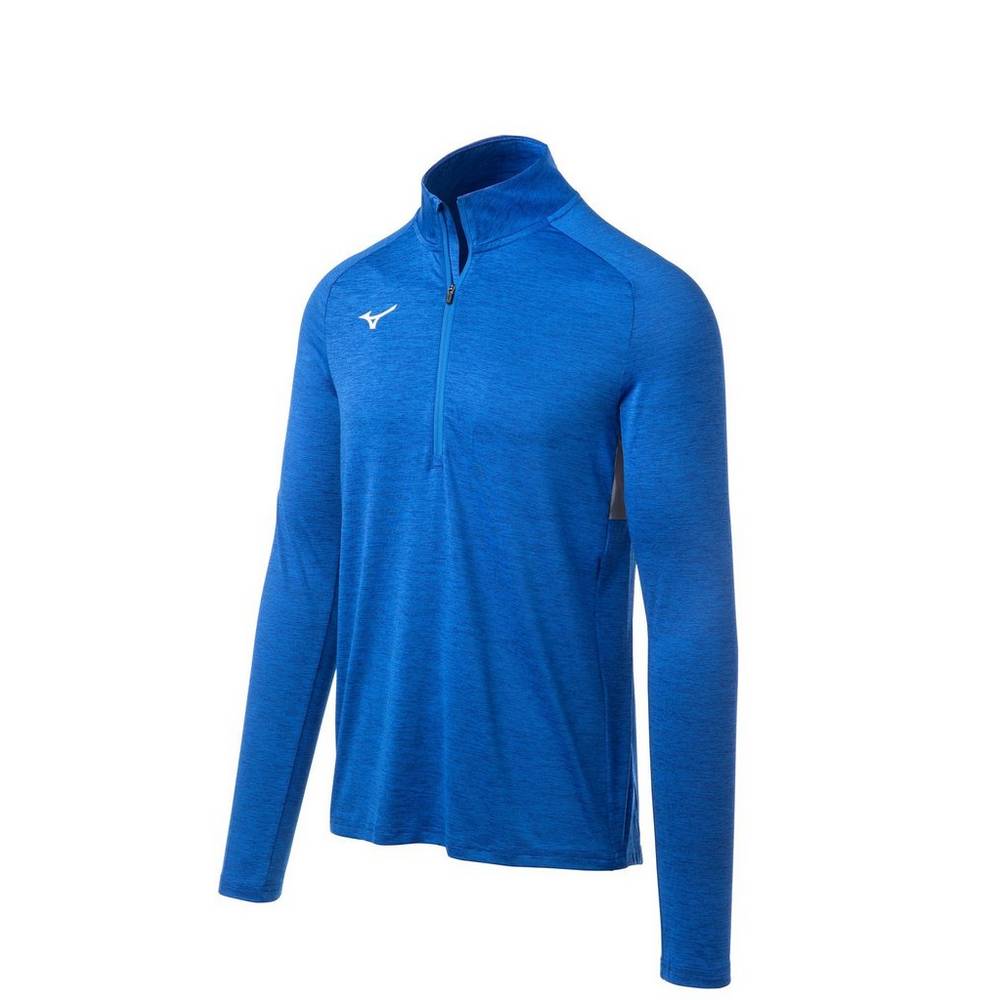 Mizuno Men's Alpha 1/2 Zip Pullover Royal (530054-AKW)